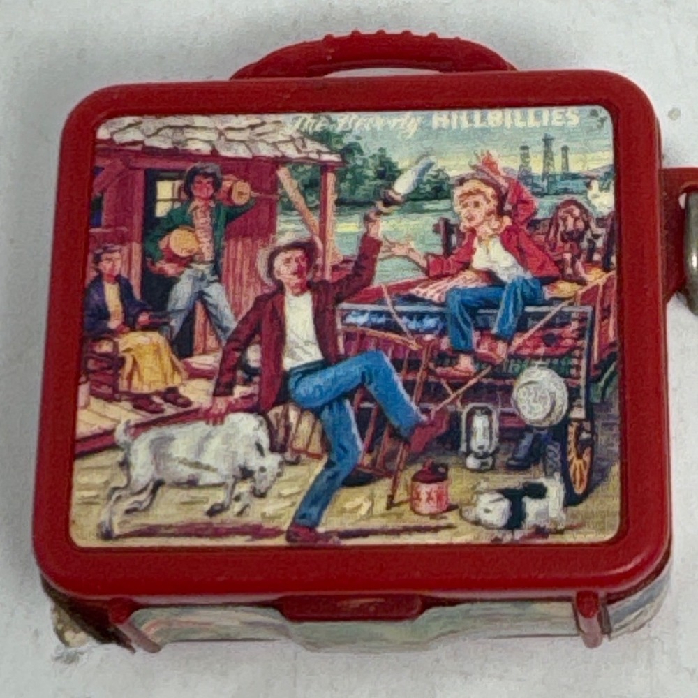 Viacom Beverly Hillbillies Miniature Lunch Box Keychain Red 1998 Vintage
